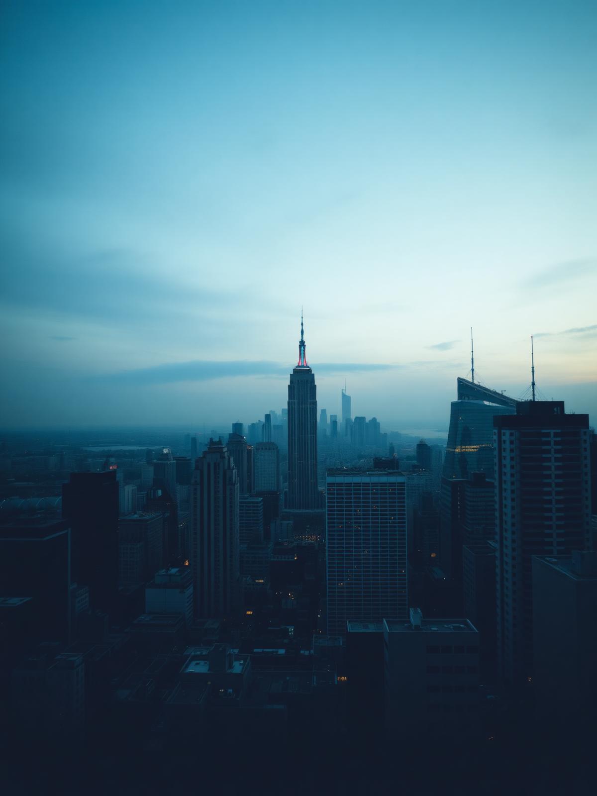 Stadt am Morgen
